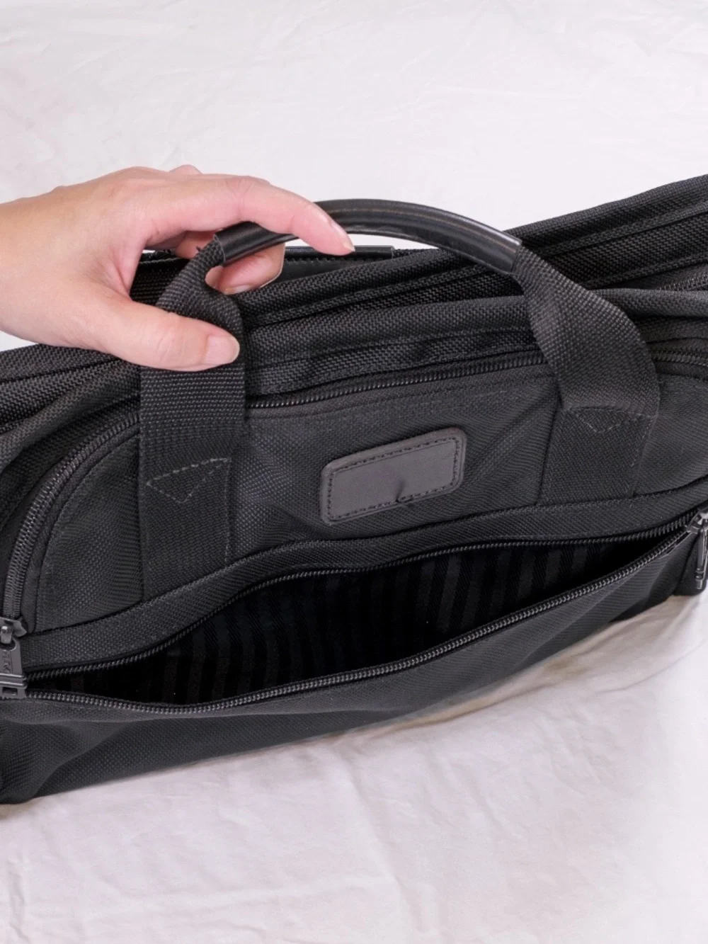 Tumi Alpha Ballistic Nylon Small Slim Laptop Briefcase